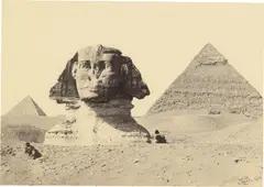 Sphinx / The Great Piramid, From the Plain / The Second Piramid, From the Plain. Je 1857 by Francis Frith, 3 Vintages. Albuminabzüge, sold Mar 2026