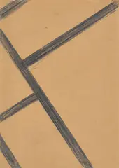HF as a Drawing diagon by Helmut Federle, 1981, Kohle auf Papier, sold Apr 2025