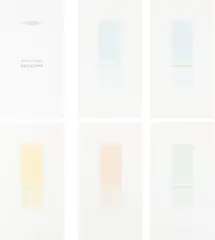 Orizzonte by Antonio Calderara, 1971, Original-Leinenschuber mit einem Aquarell, 49 Farbserigrafien und einem Booklet, jeweils auf Papier, sold Feb 2025