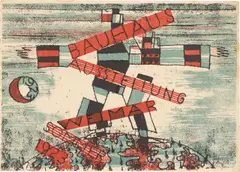 Bauhaus Ausstellung Weimar Sommer 1923 by Ludwig Hirschfeld-Mack, 1923, Farblithografie auf leichtem Karton (Postkarte), sold Jan 2026