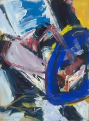 Ohne Titel by Helmut Sturm, 1999, Öl auf Karton auf Keilrahmen montiert, im Original-Rahmen, sold Jan 2026