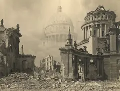 Potsdam: Vision by Max Baur, 1945, Vintage. Silbergelatineabzug. Photomontage, sold Oct 2025