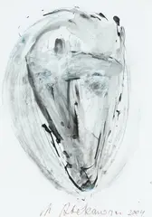 Bez tytułu, 2004 by Magdalena Abakanowicz, 2004, tusz, akryl, papier, 29, sold Oct 2026