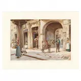 Spanish Street Scene by Arthur Trevor Haddon, Watercolor on paper, sold Jan 2021