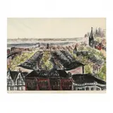 View of New York Harbor from Park Slope by Annetta Duveen, Pastel on paper, sold Jan 2021