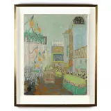 Cityscape, Times Square by André Lauran, Oil on canvas, sold Jan 2021