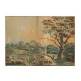 Pastoral English Landscape by Nicholas Pocock, Watercolor, sold Dec 2020