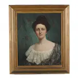 Portrait of Mary French Howard by Eliphalet Frazer Andrew, Oil on canvas, sold Dec 2020