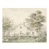 Watercolor of a Gardener by John S. MacNab, Watercolor on paper, sold Dec 2020