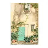 Green Door in Provence by Carol Iglesias, Pastel on paper, sold Dec 2020