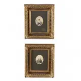 Pair of Portrait Miniatures by Pierre-Roch Vigneron, Watercolor on paper, sold Dec 2020