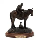 Country Crossing by Herb Mignery, Patinated bronze, sold Dec 2020