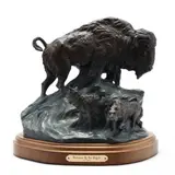 Wintertime of the Buffalo by Ken Payne, Patinated bronze, sold Dec 2020