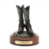 A Month's Wages by Bill Nebeker, Patinated bronze, sold Dec 2020