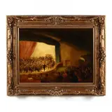 Columbus Symphony Orchestra by Ervin B. Nussbaum, Oil on canvas, sold Dec 2020