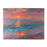 A Sheen on the Sand by Greg Osterhaus, Oil on canvas, sold Dec 2020