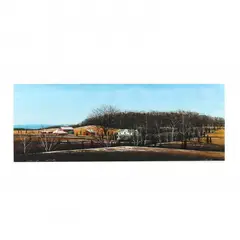 Winter Light - Lower Valley by William Dunlap, Oil and dry pigment on paper, sold Dec 2020
