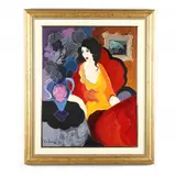 Elegance by Itzchak Tarkay, Acrylic on canvas, sold Dec 2020