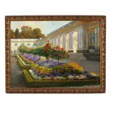 Gardens of The Grand Trianon, Palace of Versailles by George Roux, Oil on canvas, sold Dec 2020