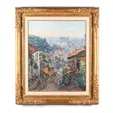 Portiers de la Cueille Aigue le Matin by Henri Pailler, Oil on canvas, sold Dec 2020