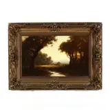 Evening by Gordon Coutts, Oil on canvas (lined), sold Dec 2020