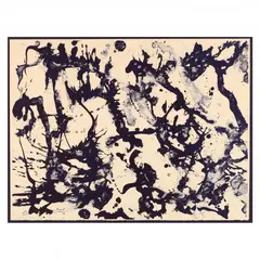 Primary Series: Blue Stone by Lee Krasner, Lithograph in blue, sold Nov 2020