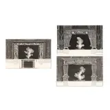 Three Chimneypiece Etchings by Giovanni Battista Piranesi, Etchings on laid paper, sold Nov 2020