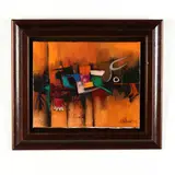 La Vaca by Alberto Ulloa, Acrylic on canvas, sold Nov 2020
