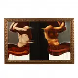 Large Diptych of Adam & Eve by Francisco de Anda, Oil on canvas, sold Nov 2020