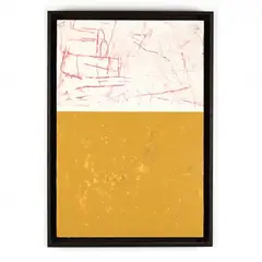 Mixed-Media Abstract Painting by Jon Rollins, Acrylic and crayon on board, sold Nov 2020