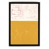 Mixed-Media Abstract Painting by Jon Rollins, Acrylic and crayon on board, sold Nov 2020