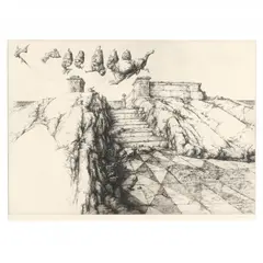 Miserere (Escalinata) by Jose Hernandez, Etching, sold Nov 2020