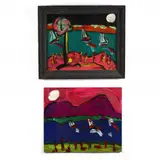 Rocky Mountains , Two Paintings by Peter Keil, Oil on masonite and oil on cardboard, sold Nov 2020