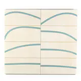 School of Arcs by Jacob Drachler, Acrylic on raw canvas, sold Nov 2020