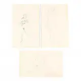 Three Drawings from the Model by Paul Georges, Graphite on Arches paper, sold Nov 2020