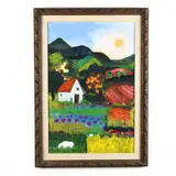 Landscape 1 by Francisco Sainz, Oil on board, sold Nov 2020