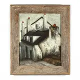 Cityscape by Ronald Chatelot, Oil on canvas, sold Nov 2020