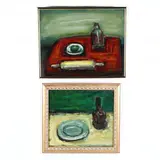 Two Paintings from the Kitchen Series by William G. Mangum, The first an acrylic on board, sold Nov 2020