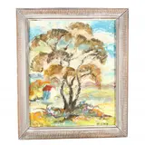 Autumn Tree by James Augustus McLean, Oil on board, sold Nov 2020
