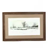 Late Snow at Riverwood by Bob Timberlake, Offset lithograph in colors, sold Nov 2020