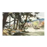 Fly Fishing in Autumn by Harry Leith-Ross, Watercolor on paper, sold Nov 2020