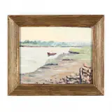 River View by Harry W. Newman, Oil on artist board, sold Nov 2020