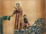 Joan - I (After Carl Dreyer) by Anju Dodiya, Watercolour on paper, sold Sep 2008