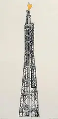 Flame Tower 2 by Nataraj Sharma, Mixed media etching on paper, sold Sep 2008