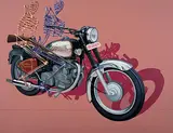 Men at Work by Ram Bali Chauhan, Acrylic on canvas, sold Sep 2008