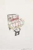 Baggage by Subodh Gupta, Mixed media on paper, sold Sep 2008