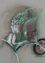 Untitled by Anandajit Ray, Mixed media on paper, sold Sep 2008
