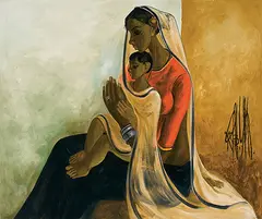 Untitled by B. Prabha, Oil on canvas, sold Jun 2008