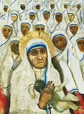 The Canonization by Anjolie Ela Menon, Oil and gold leaf on masonite, offered Jun 2008