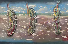 Recalling the Broken Sentence by Sudarshan Shetty, Acrylic, oil and enamel on canvas, sold Jun 2008